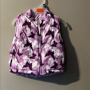 Reversible Lavender Puffer Vest
